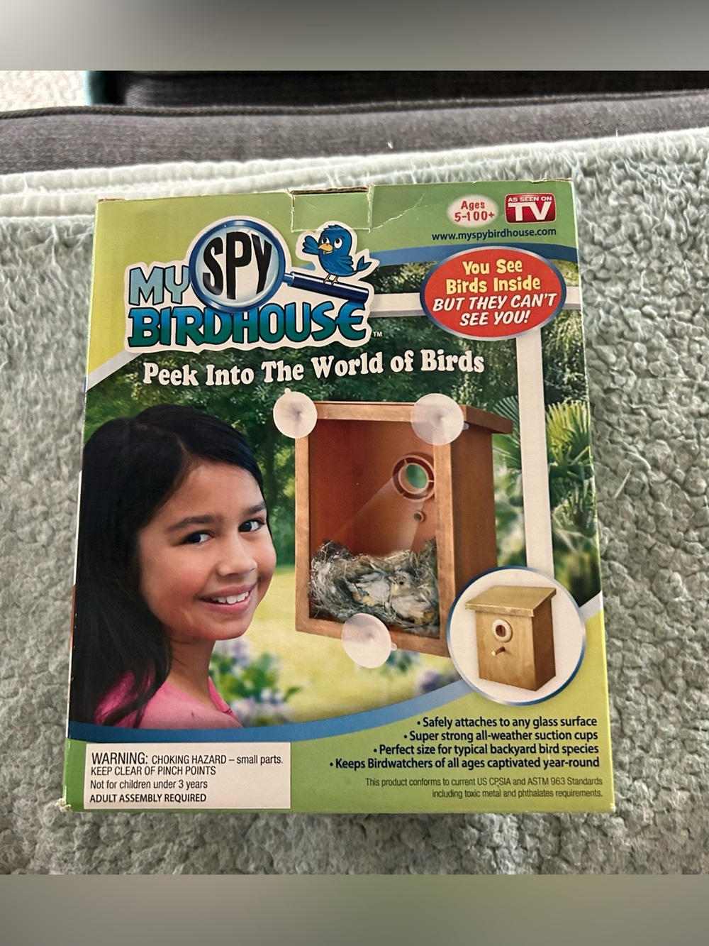 My Spy Birdhouse, an As Seen on TV window-mounted nesting box